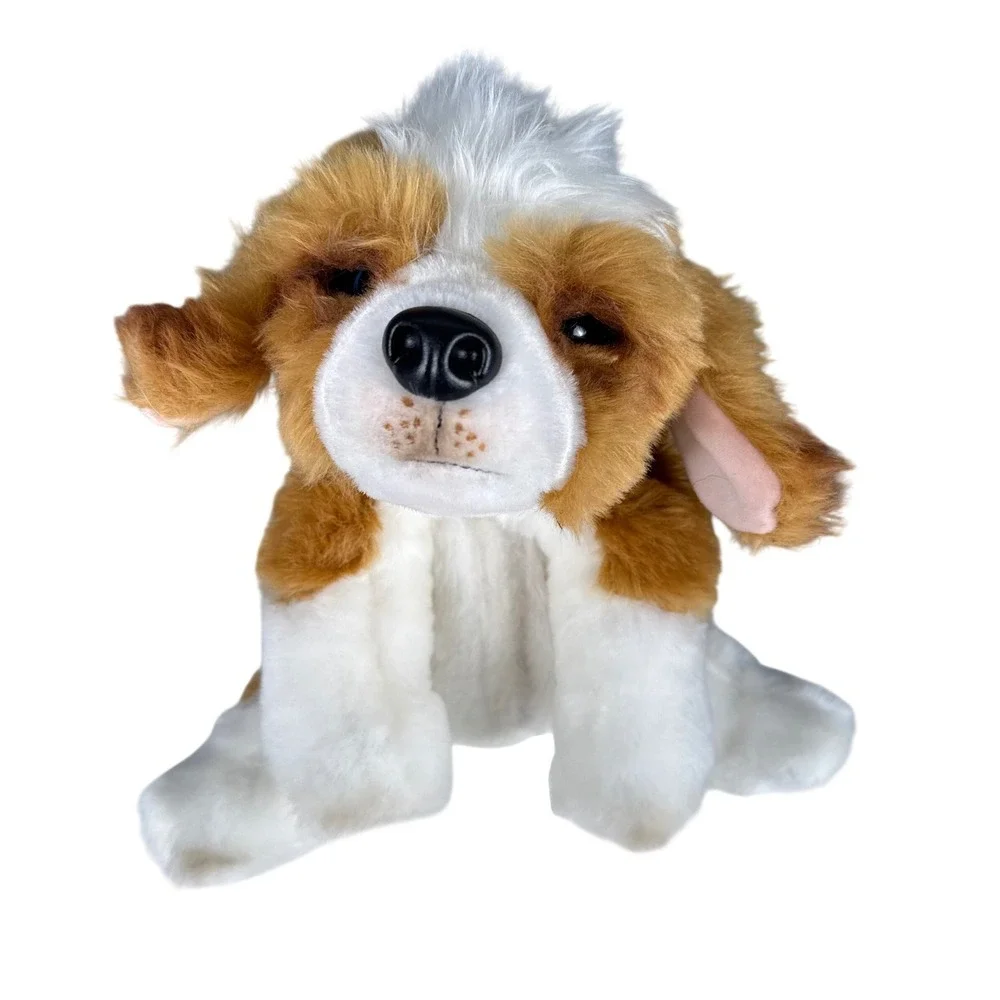 Little Live Pets My Really Real Puppy  Dog Brown White Plush‎ Toy Tested I72Q